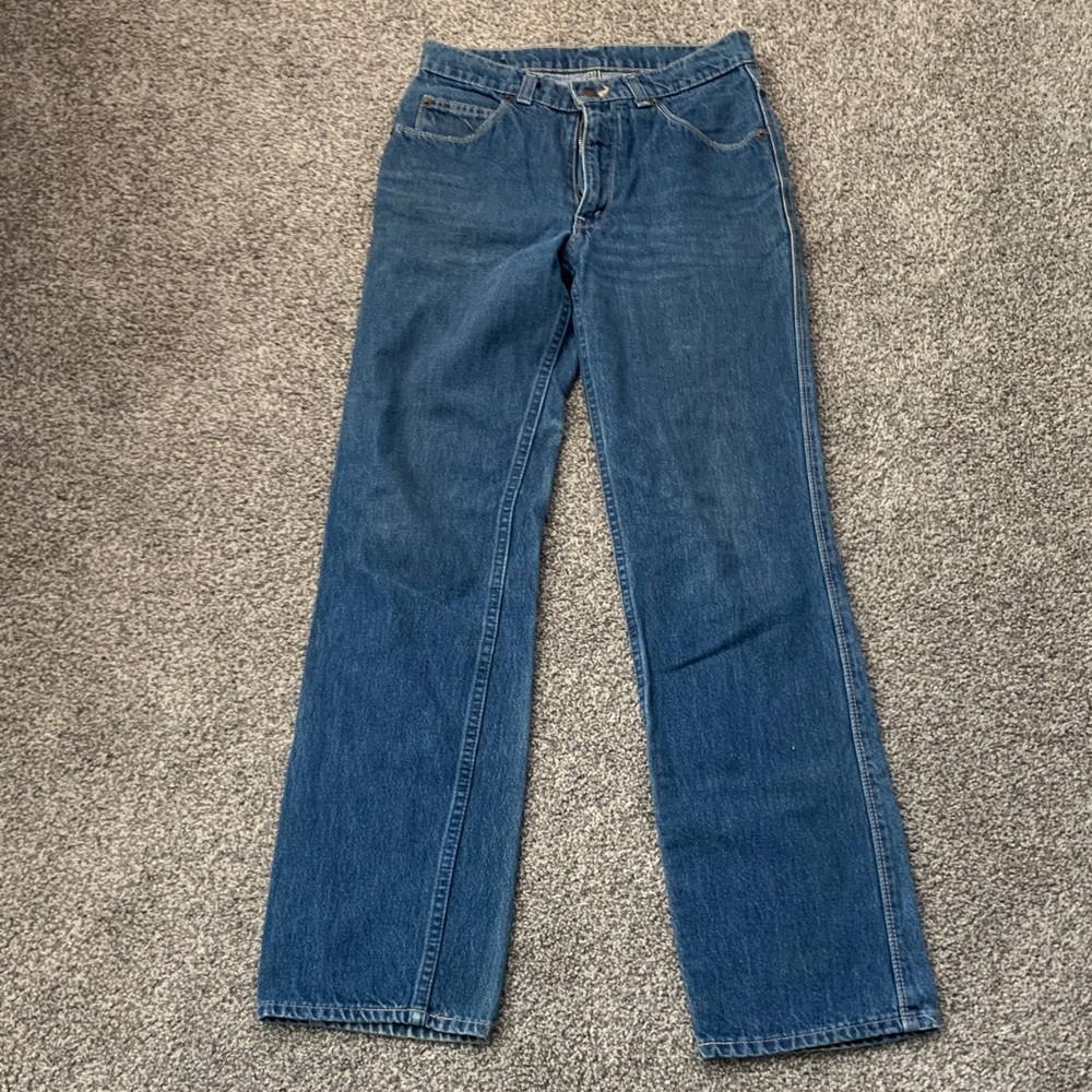 Stylish Blue Straight Leg Women's Jeans
